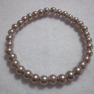 Beige Stretch Bracelet.